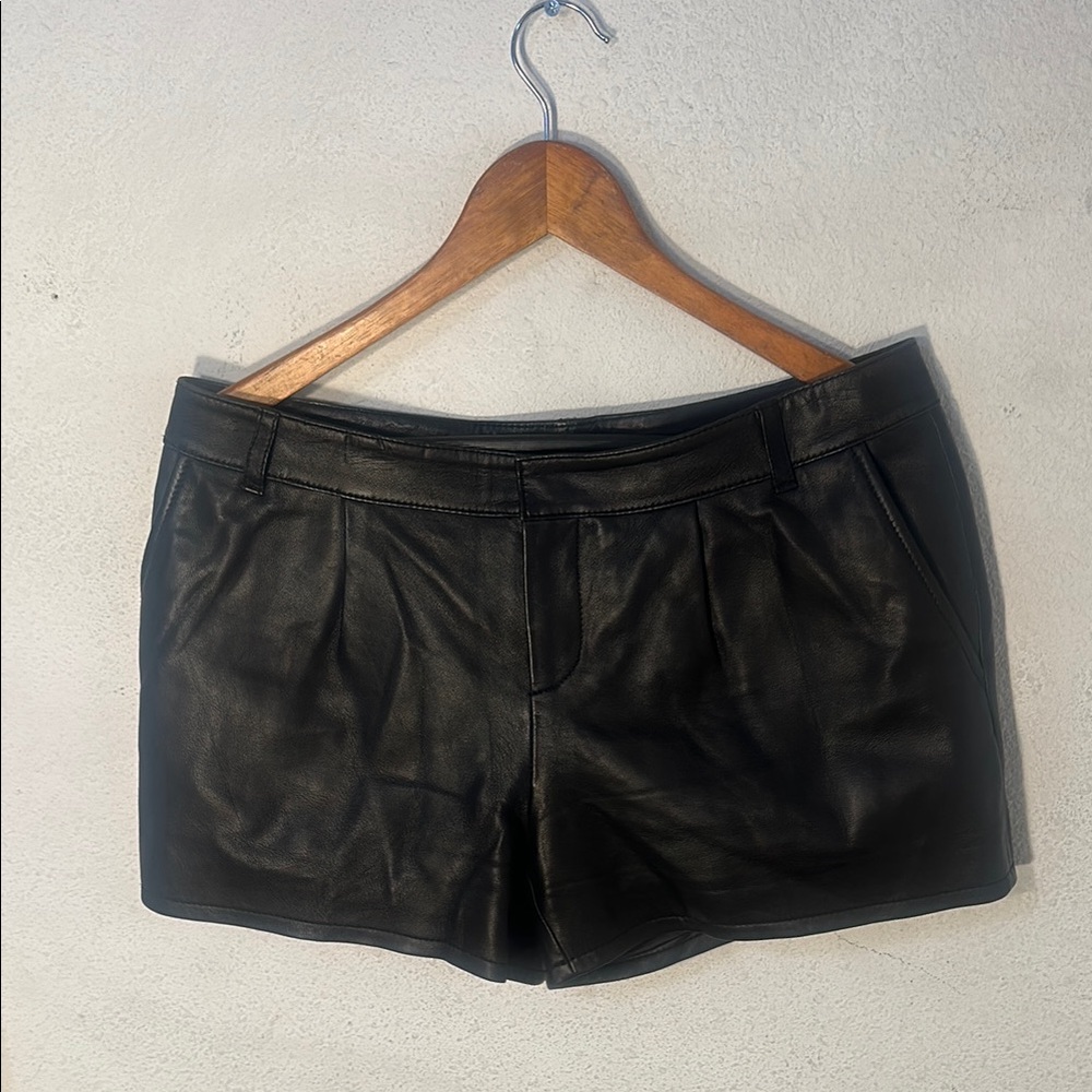 Halogen Black High Waist Tailored Shorts